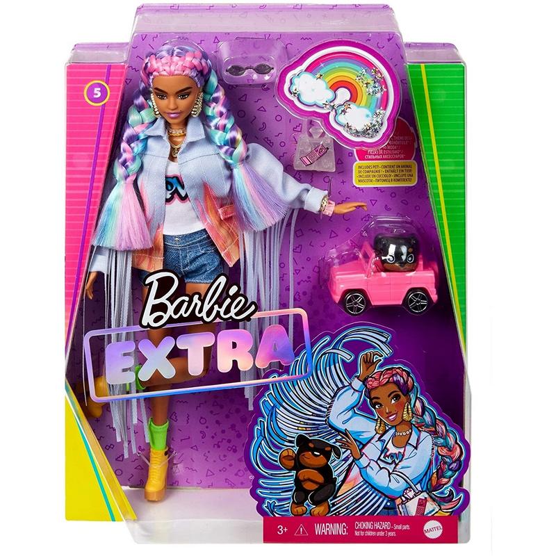 Barbie extra trecce arcobaleno